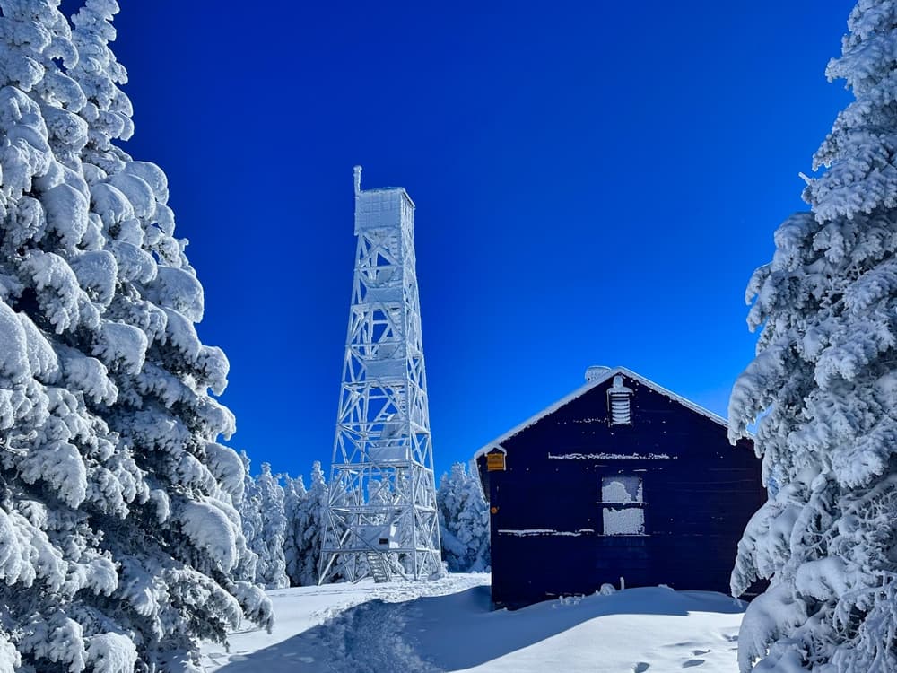 Snowy Mountain Fire Tower